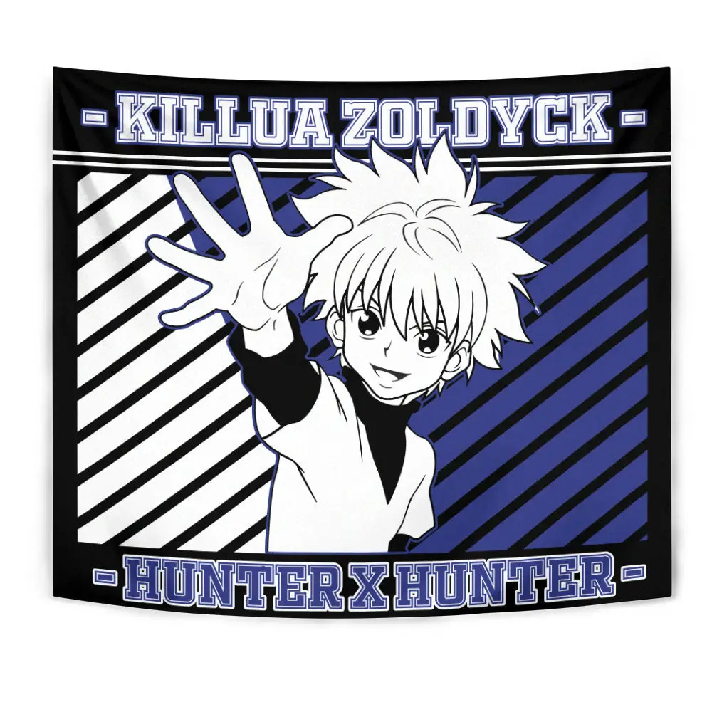 Killua Zoldyck Tapestry Custom Anime Bedroom Living Room Home Decoration