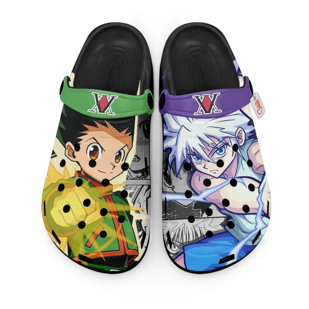 Killua Zoldyck x Gon Freecss Edition Custom Anime Clogs