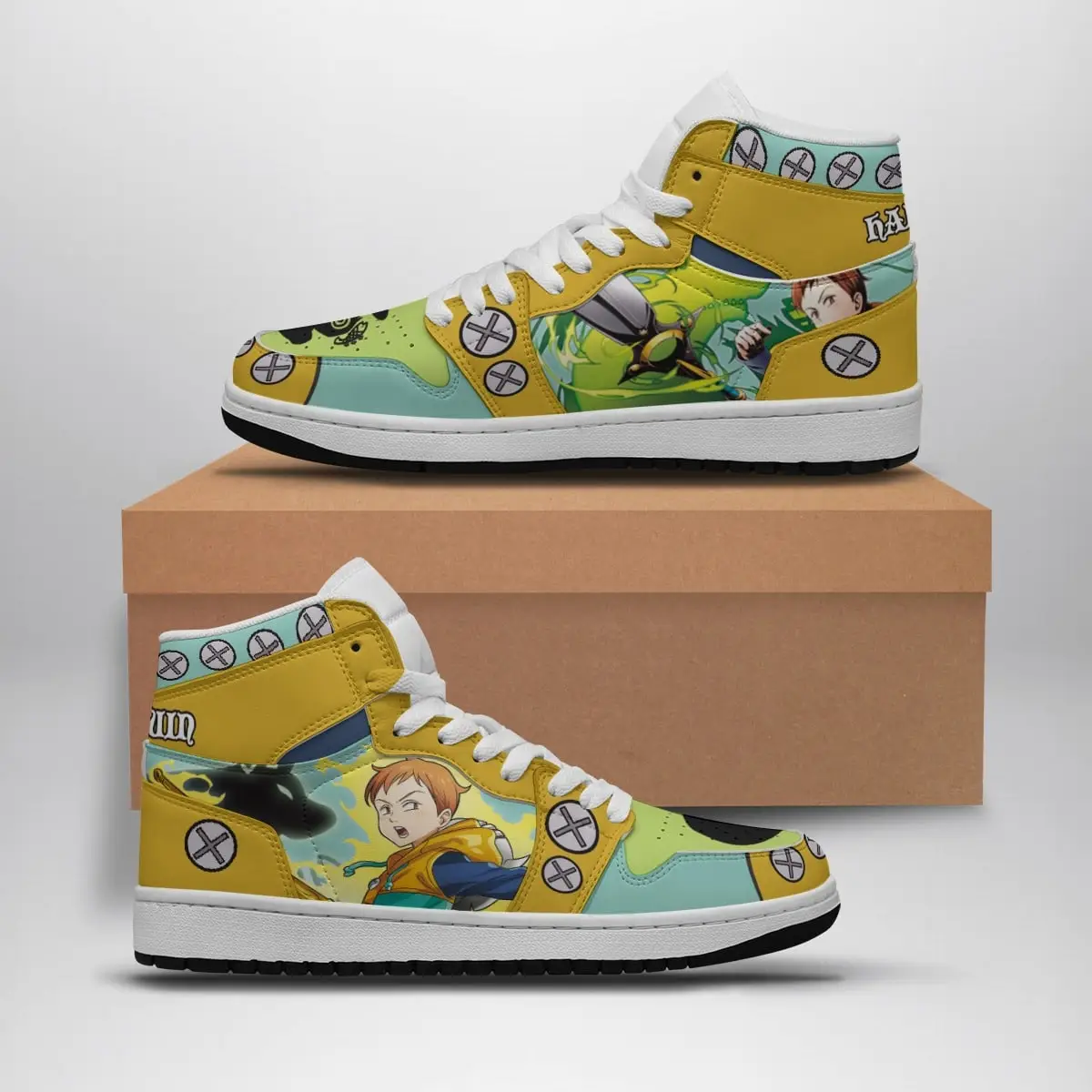King Seven Deadly Sins Air Jordan 1 Shoes