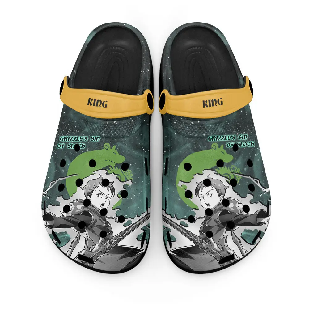 King Sloth Premium EVA Clogs Custom Name