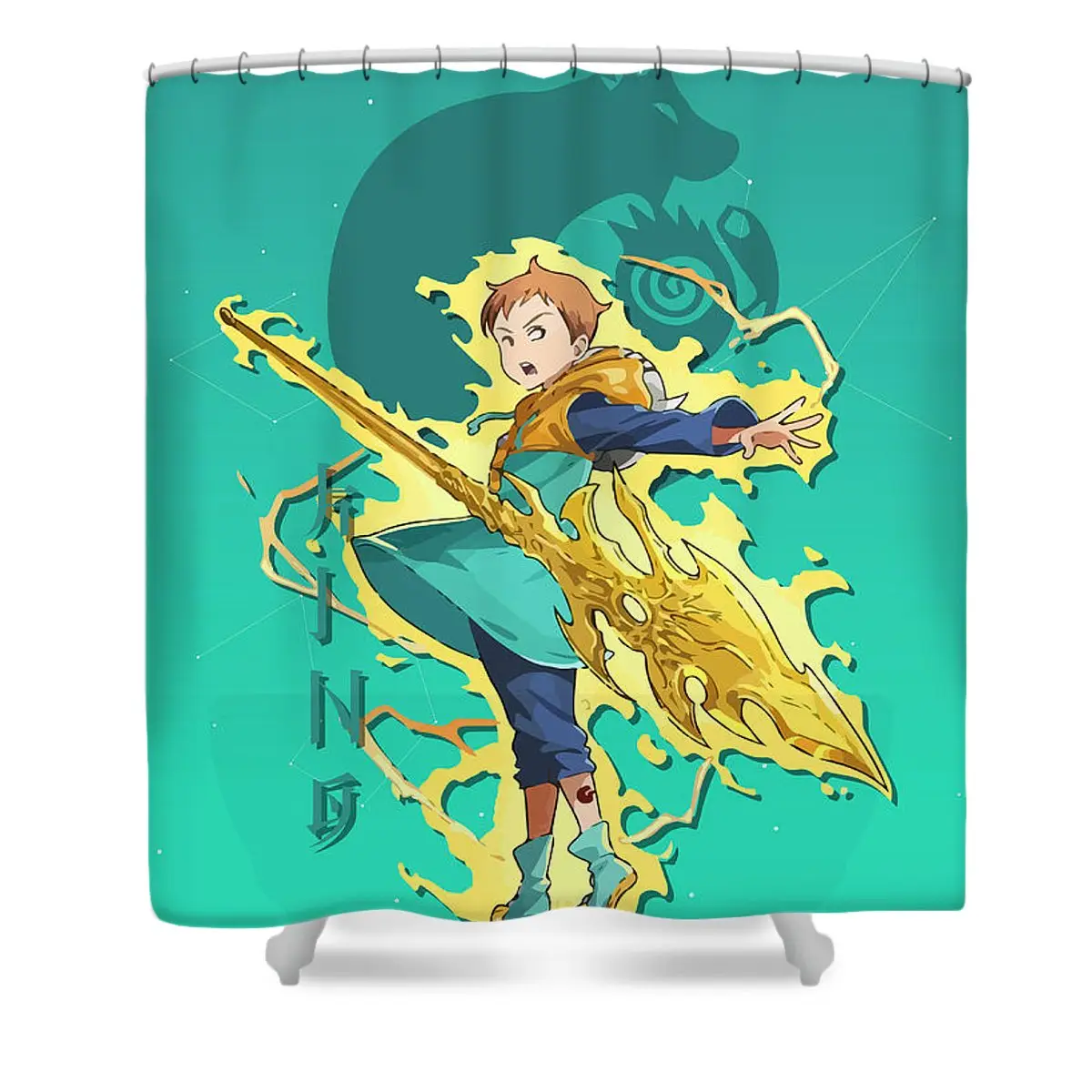 King Sloth Sin - Seven Deadly Sins Shower Curtain | Anime Shower Curtains