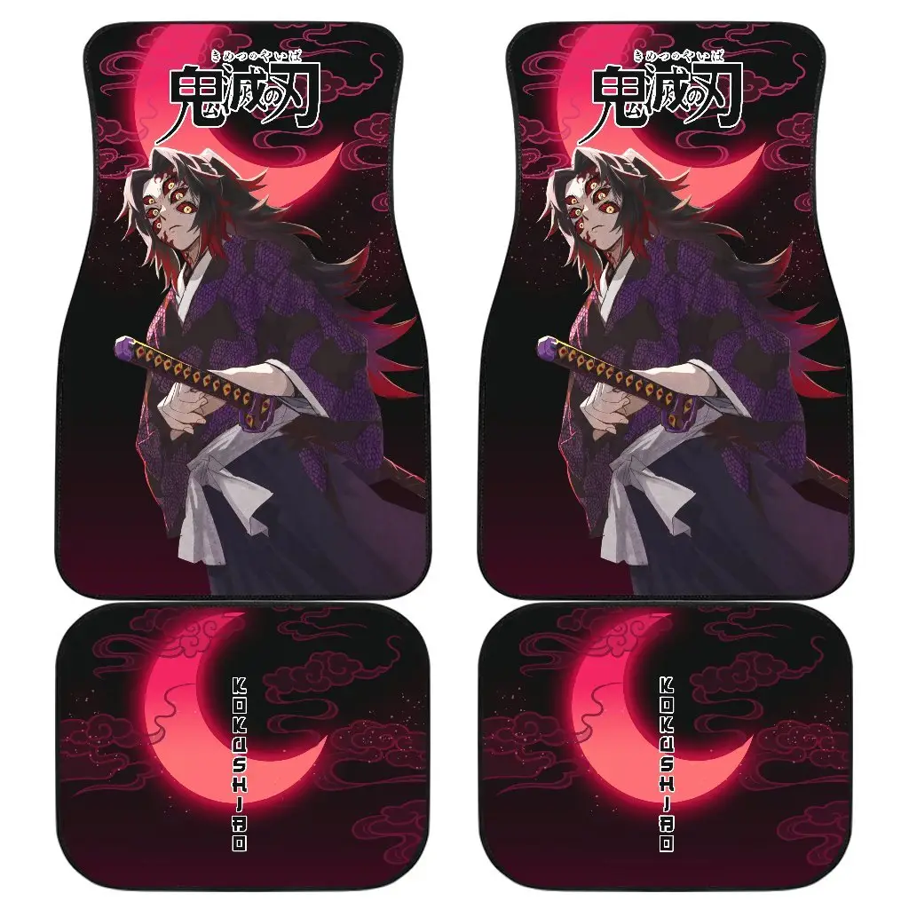Kokushibo Demon Slayer Under The Moon Car Floor Mats Anime