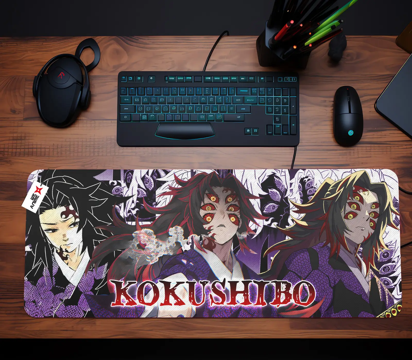 Kokushibo Mouse Mat Personalized Name