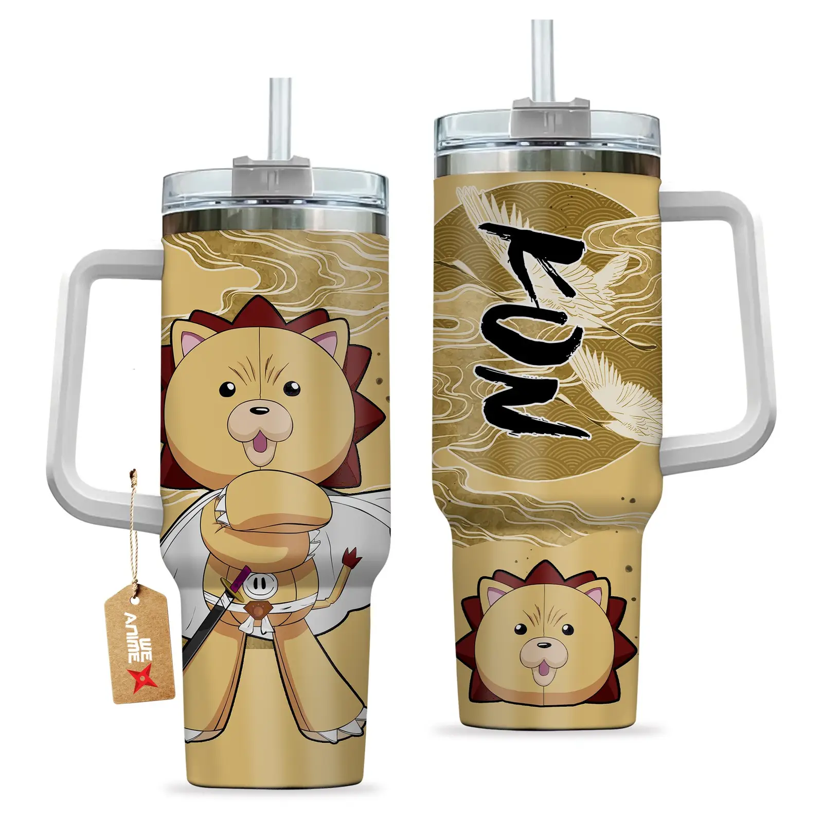 Kon Bleach Anime Custom  Quencher   40oz Stainless Steel Tumbler With Handle HG