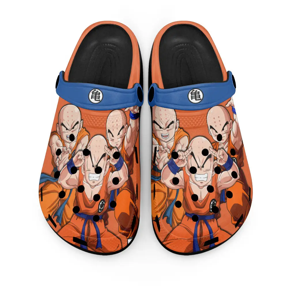 Krillin Edition Custom Anime Clogs Pattern Style