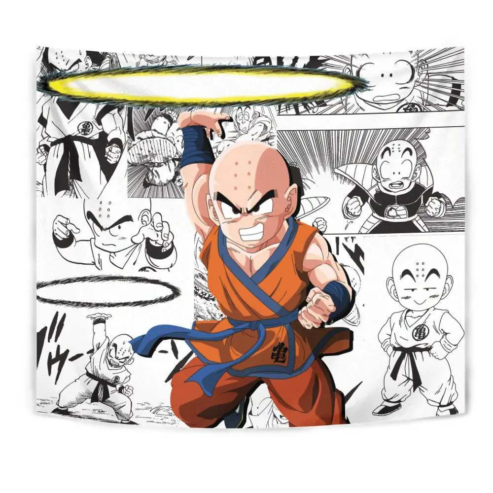 Krillin Tapestry Custom Anime Manga Wall Decor