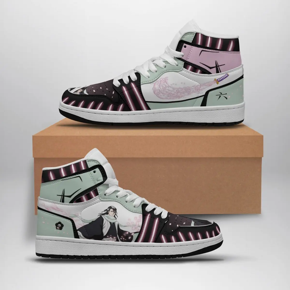 Kuchiki Byakuya Bleach Air Jordan 1 Shoes