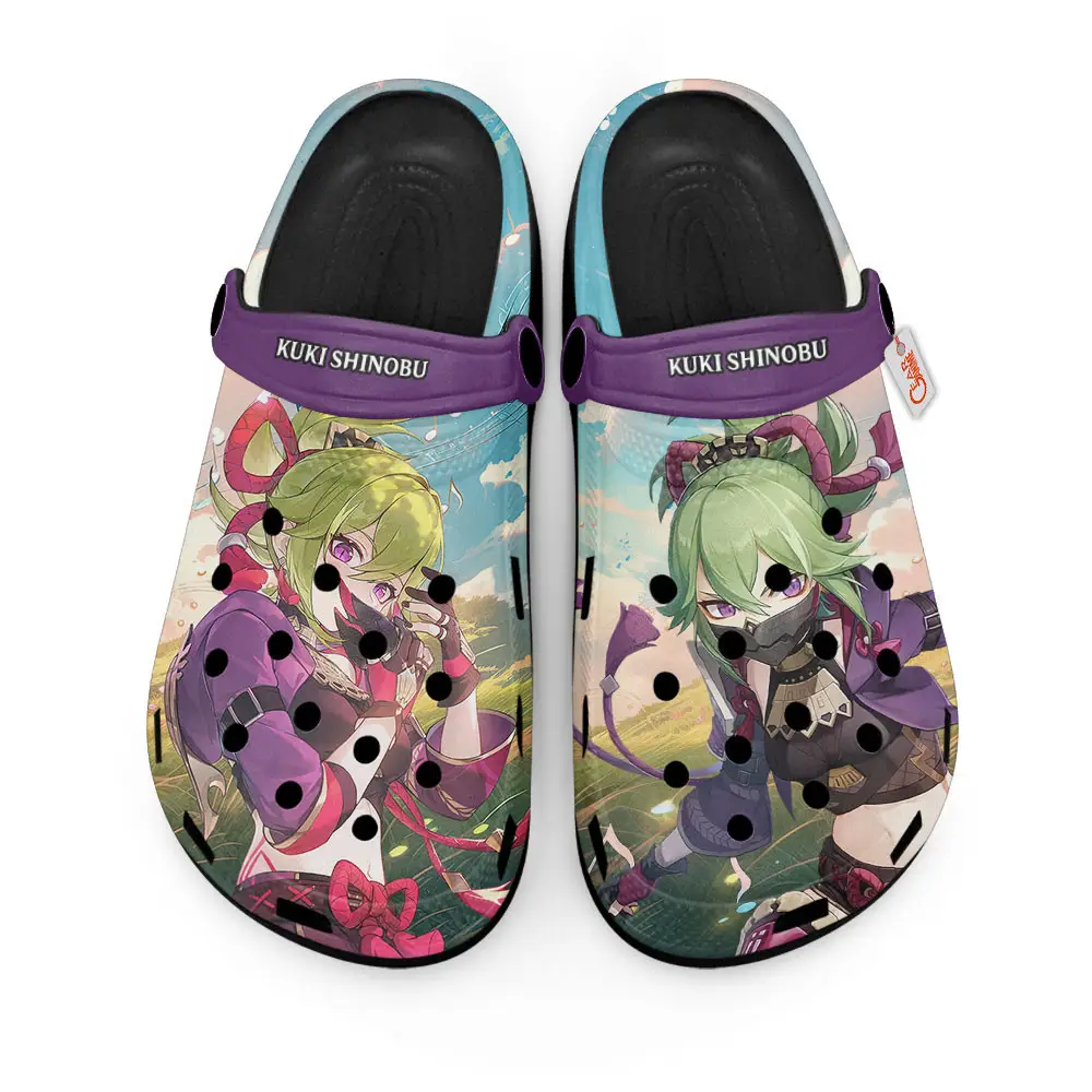 Kuki Shinobu Genshin Impact Premium EVA Clogs Custom Name