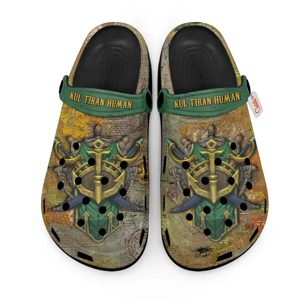 Kul Tiran Human World Of Warcraft Premium EVA Clogs Custom Name