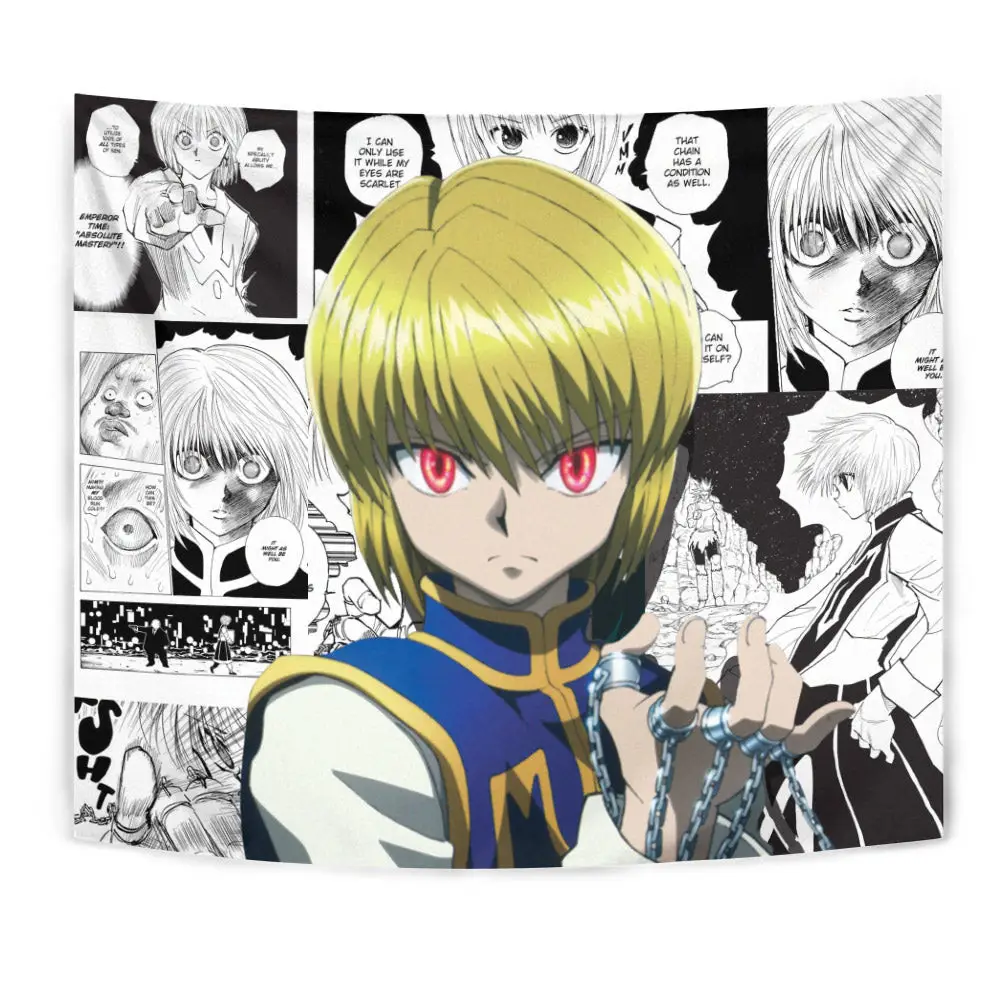 Kurapika Tapestry Custom Anime Mix Manga Wall Decor