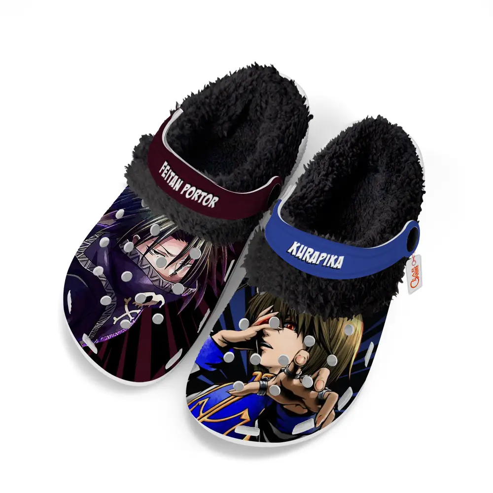 Kurapika x Feitan Portor Fleece-Lined Clogs Custom Name
