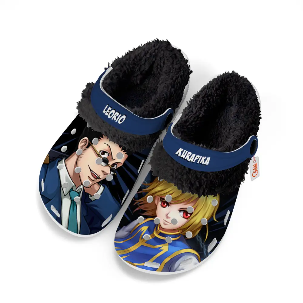 Kurapika x Leorio Fleece-Lined Clogs Custom Name