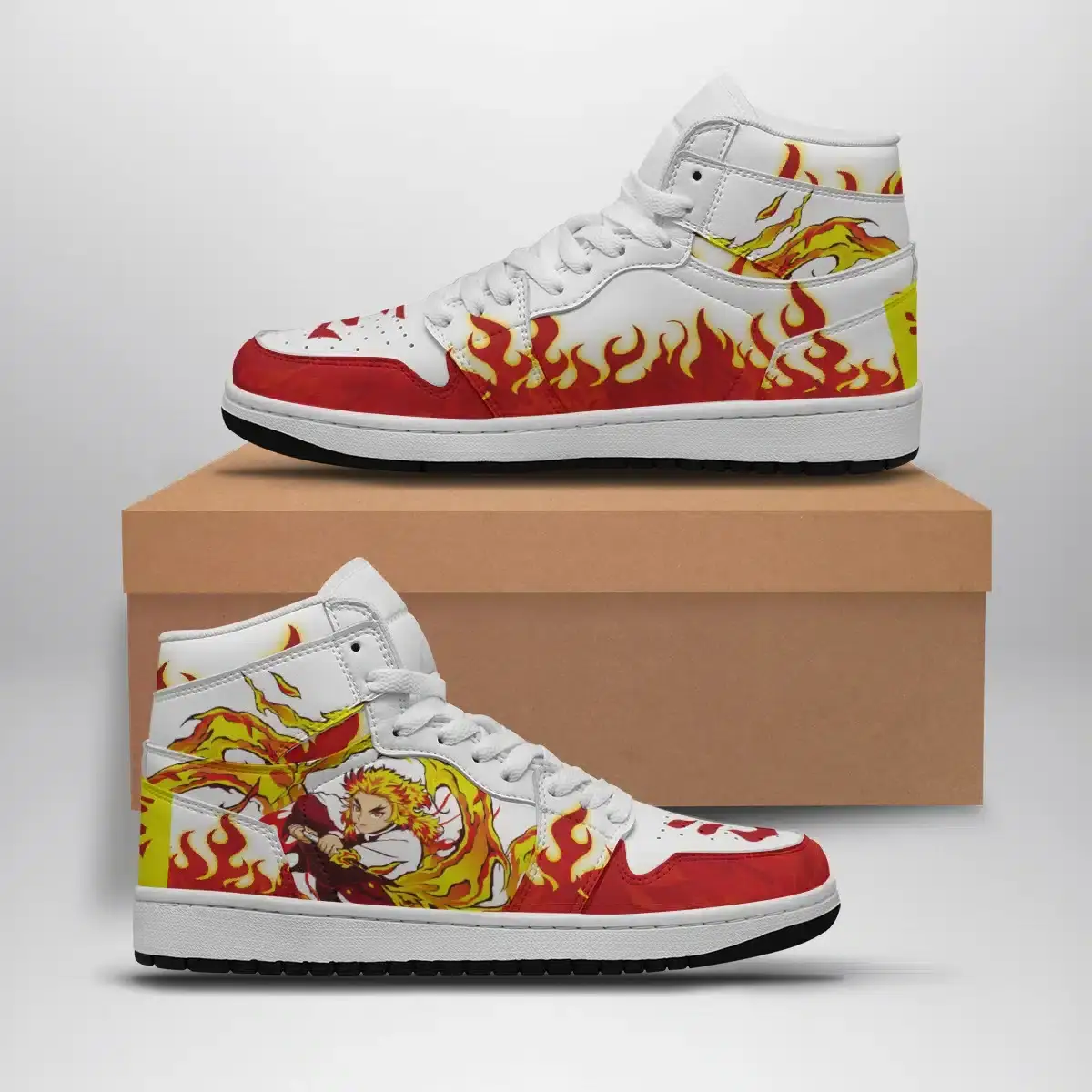 Kyojuro Rengoku Demon Slayer Air Jordan 1 Shoes