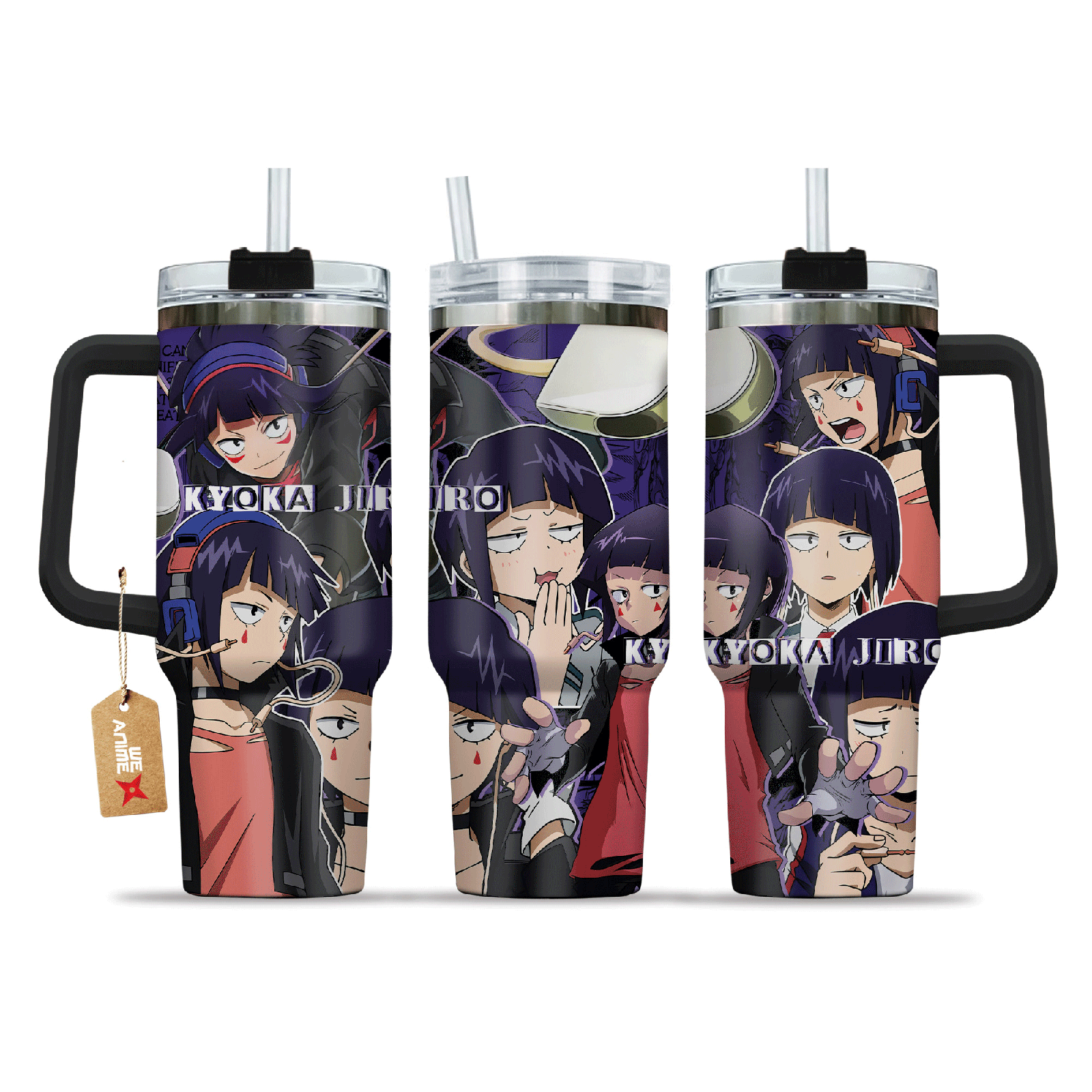 Kyoka Jiro Boku no H3ro Acad3mia Anime Custom  Quencher   40oz Stainless Steel Tumbler With Handle HG