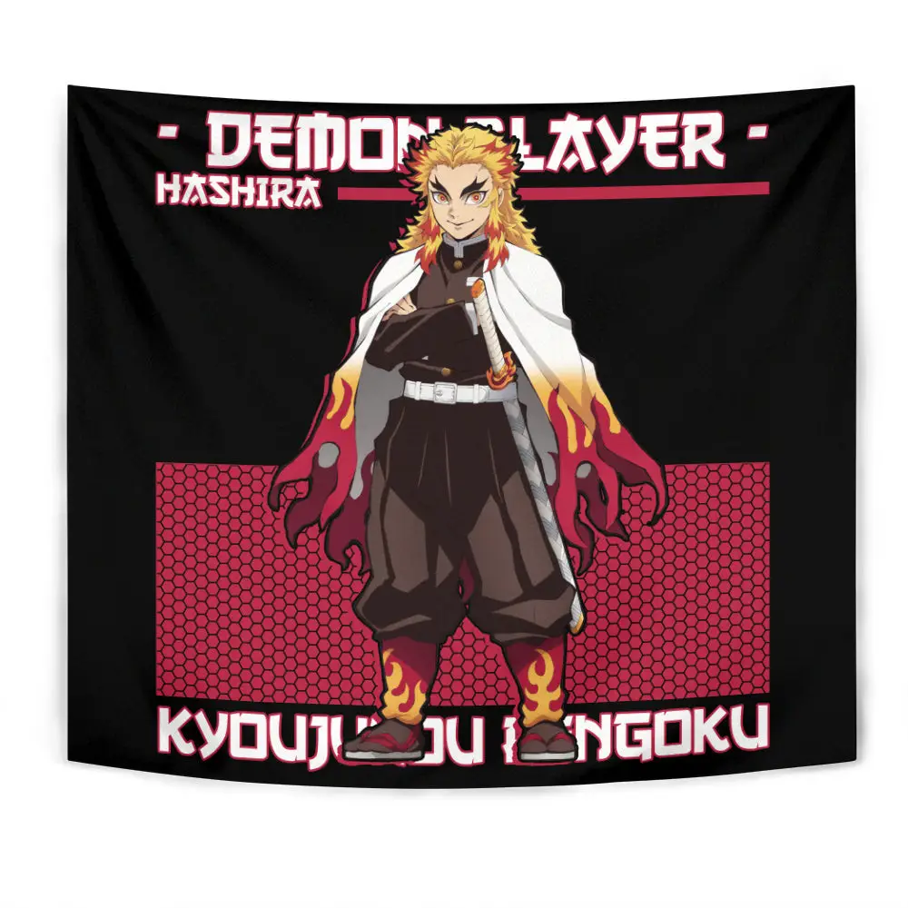 Kyoujurou Rengoku Tapestry Custom Anime Wall Decor