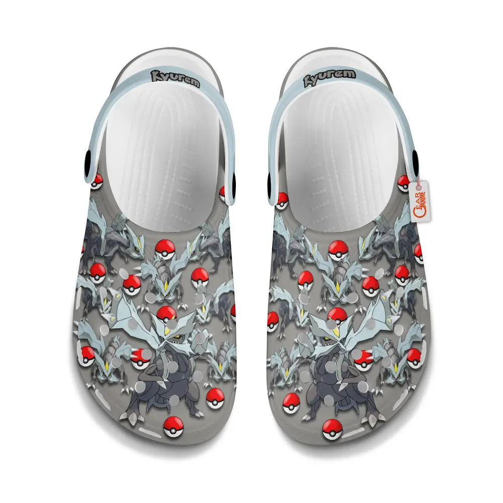 Kyurem Edition Custom Anime Clogs Pattern Style