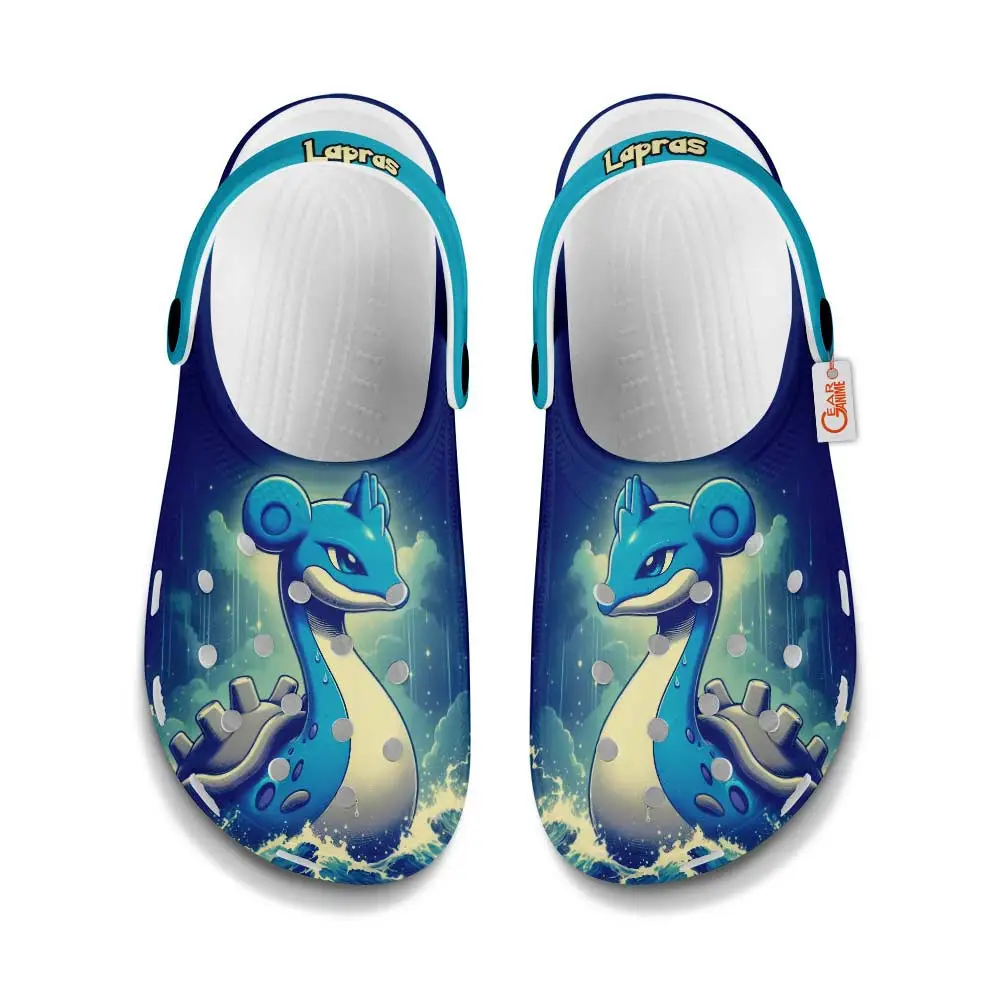Lapras Edition Custom Anime Clogs Art Style