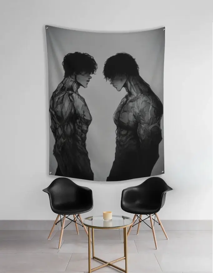 Limited Dual Shadow anime wall tapestry