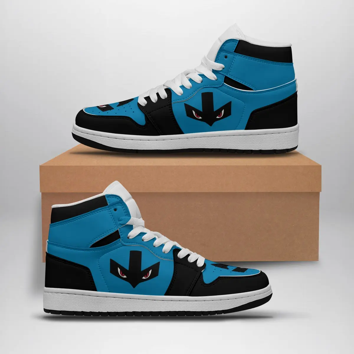 Lucario Face Pokemon Air Jordan 1 Shoes