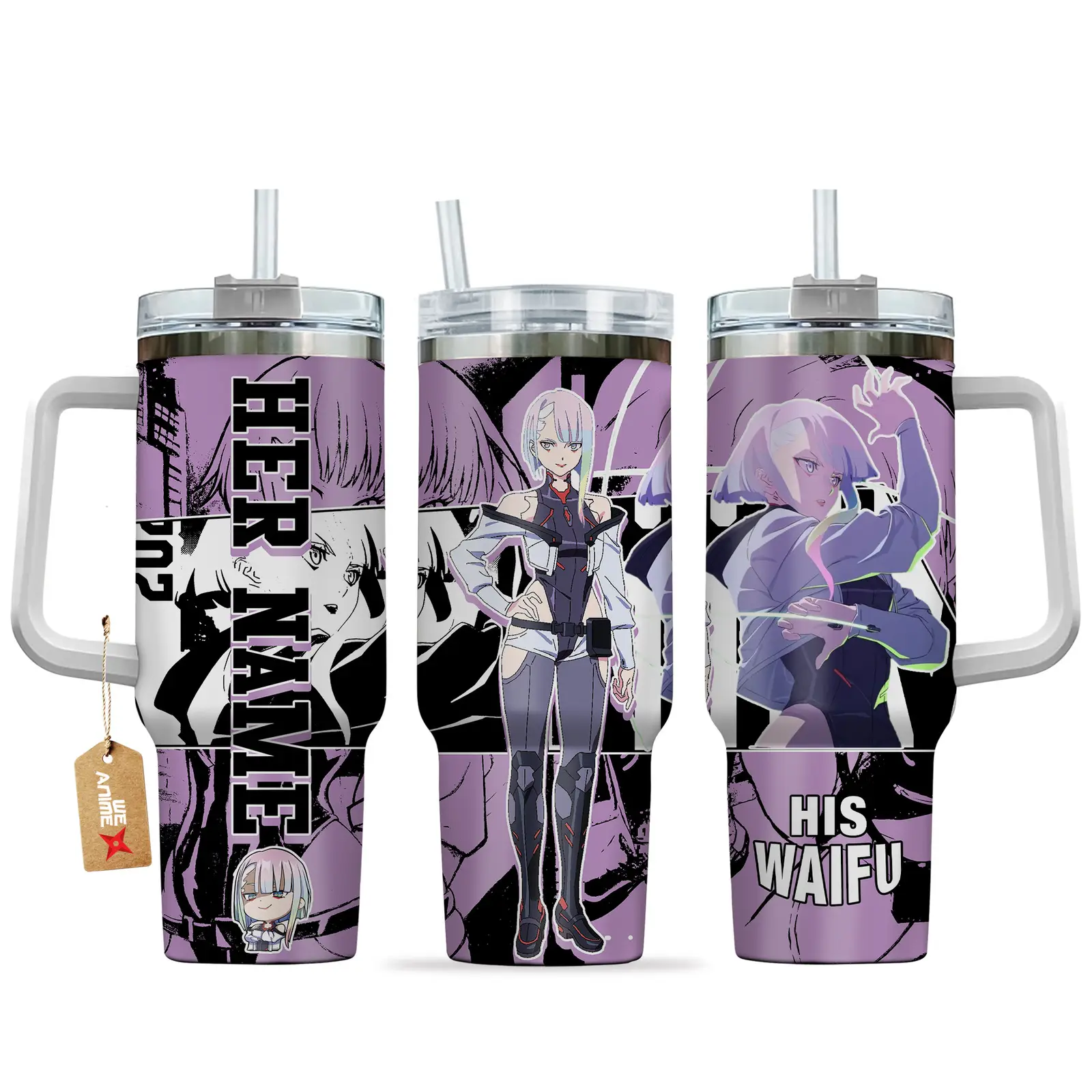 Lucy Kushinada - 40oz Travel Tumbler Name - Senpai Waifu Collection