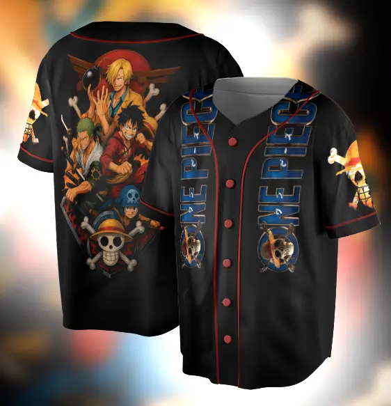 Luffy One Piece Manga Jersey, Anime One Piece Jersey - Benietee Shop