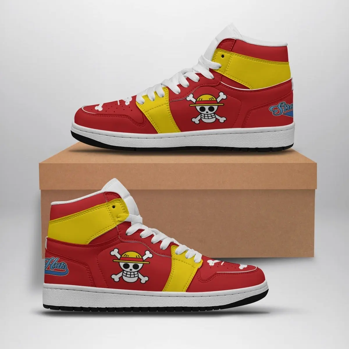 Luffy Straw Hat Pirates One Piece Air Jordan 1 Shoes