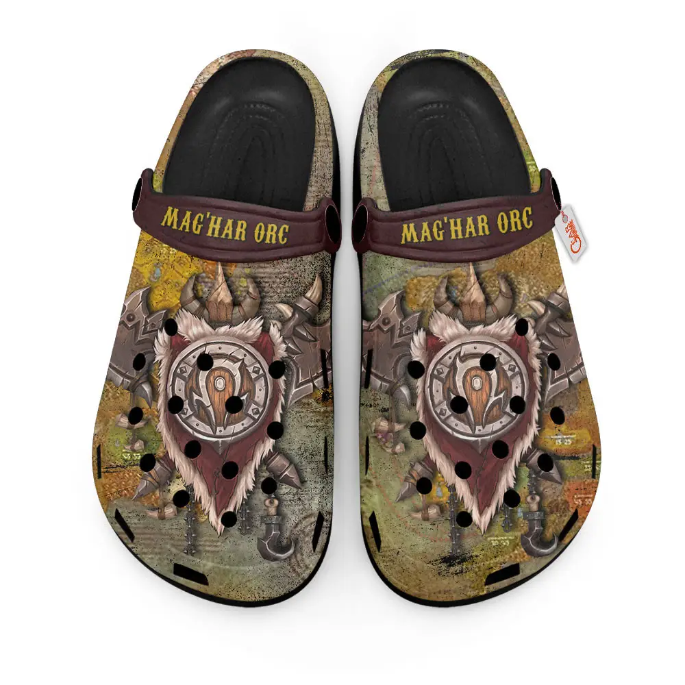Mag'har Orc World Of Warcraft Premium EVA Clogs Custom Name