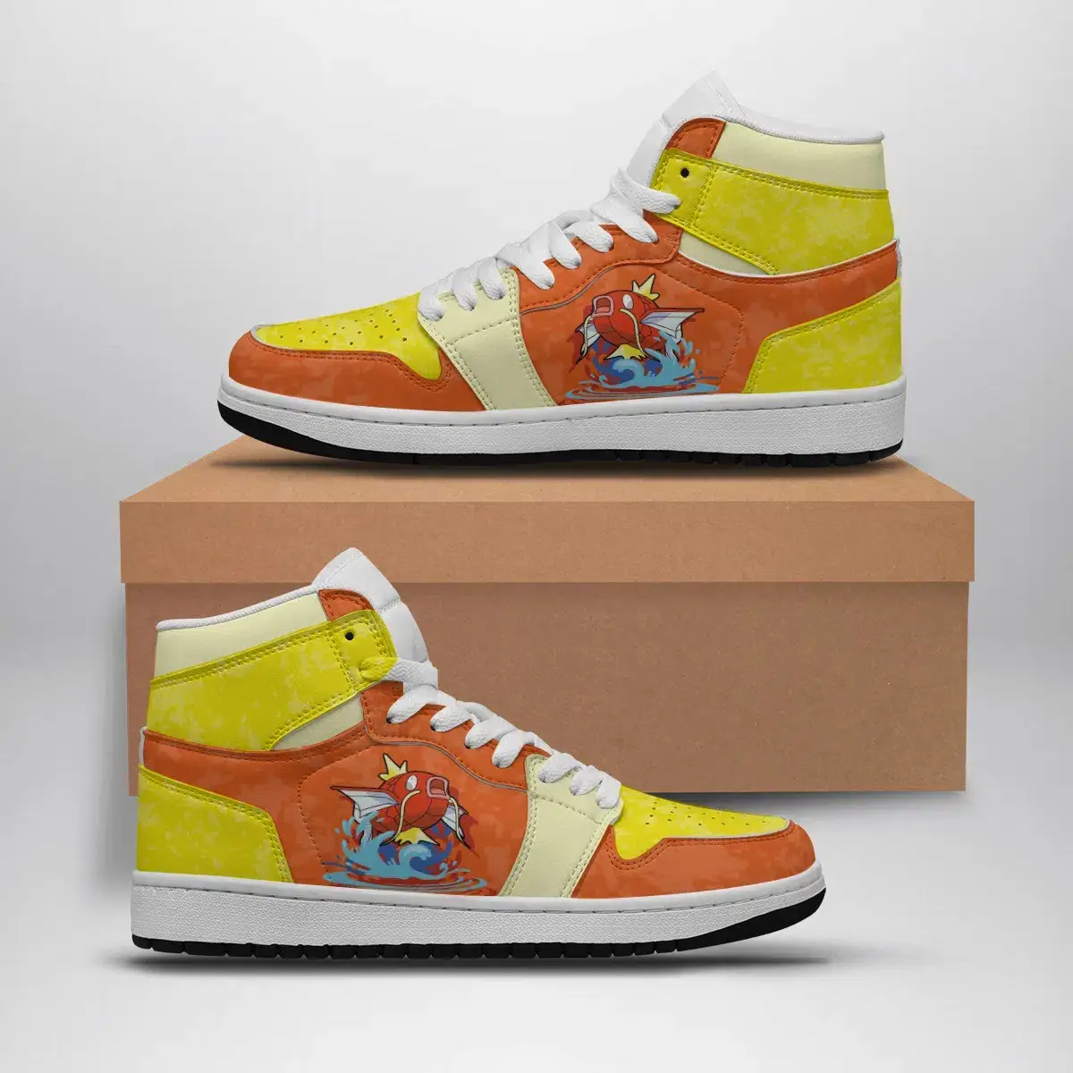 Magikarp Attack Pokemon Air Jordan 1 Shoes