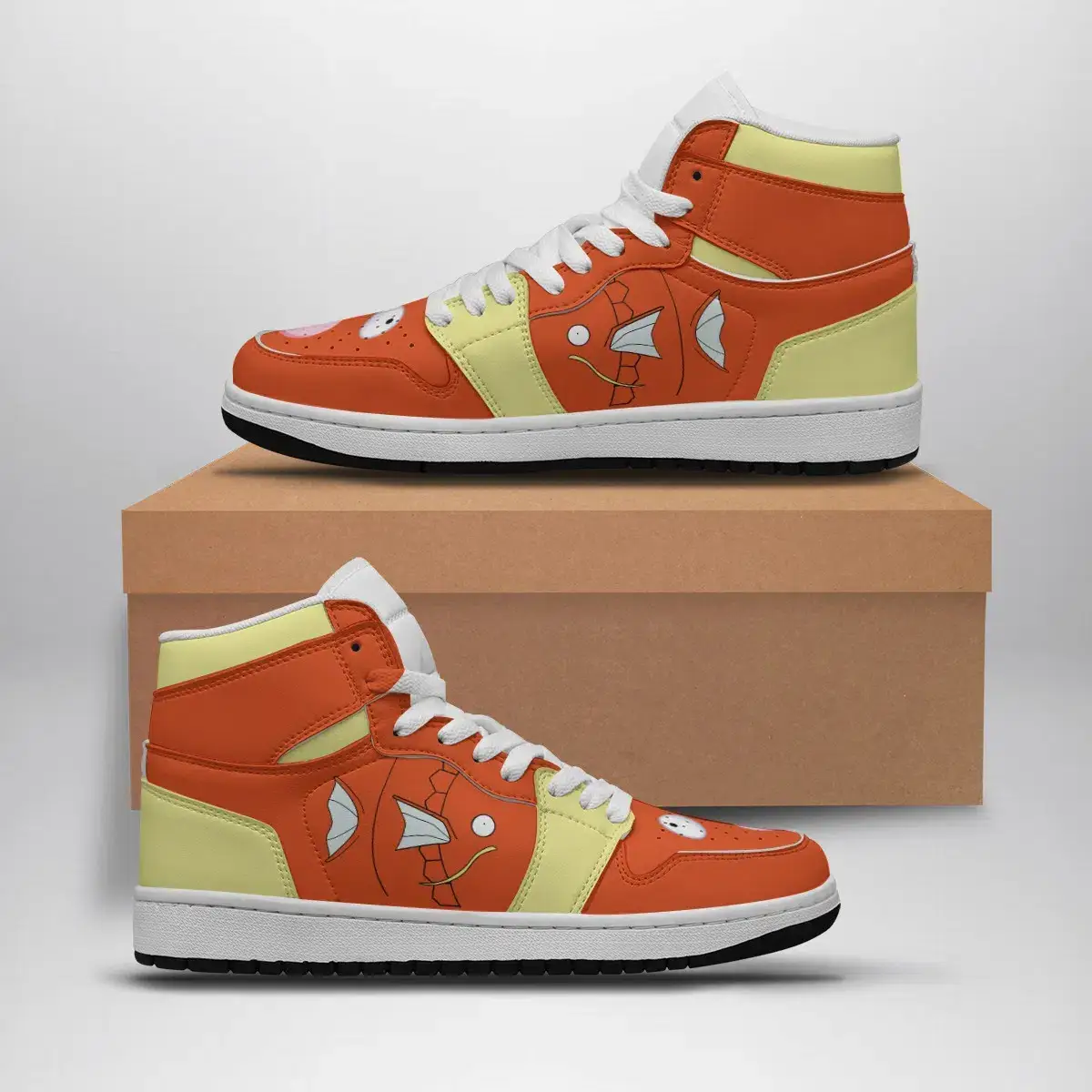 Magikarp Face Pokemon Air Jordan 1 Shoes