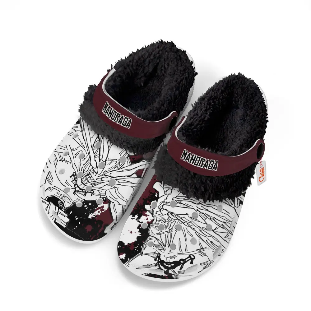 Mahoraga Fleece-Lined Clogs Custom Name