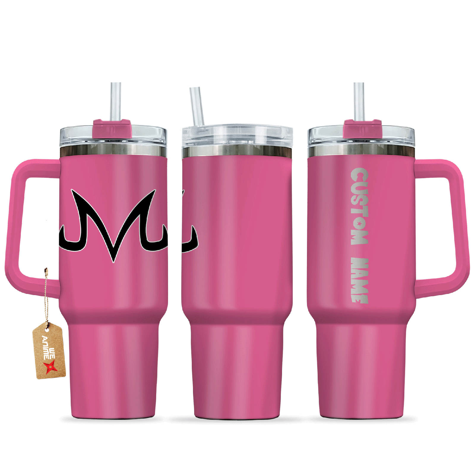 Majin Buu Demon Mark Dragon Ball Anime Custom  Quencher  Stainless Steel  40oz Engraved Tumbler With Handle HG