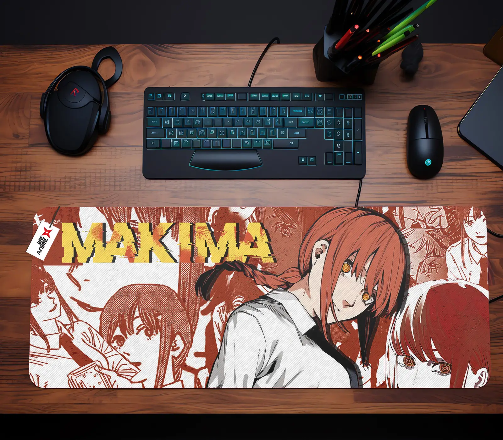 Makima Mouse Mats Personalized Name Custom