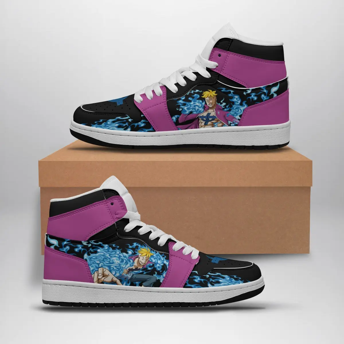 Marco The Phoenix One Piece Air Jordan 1 Shoes