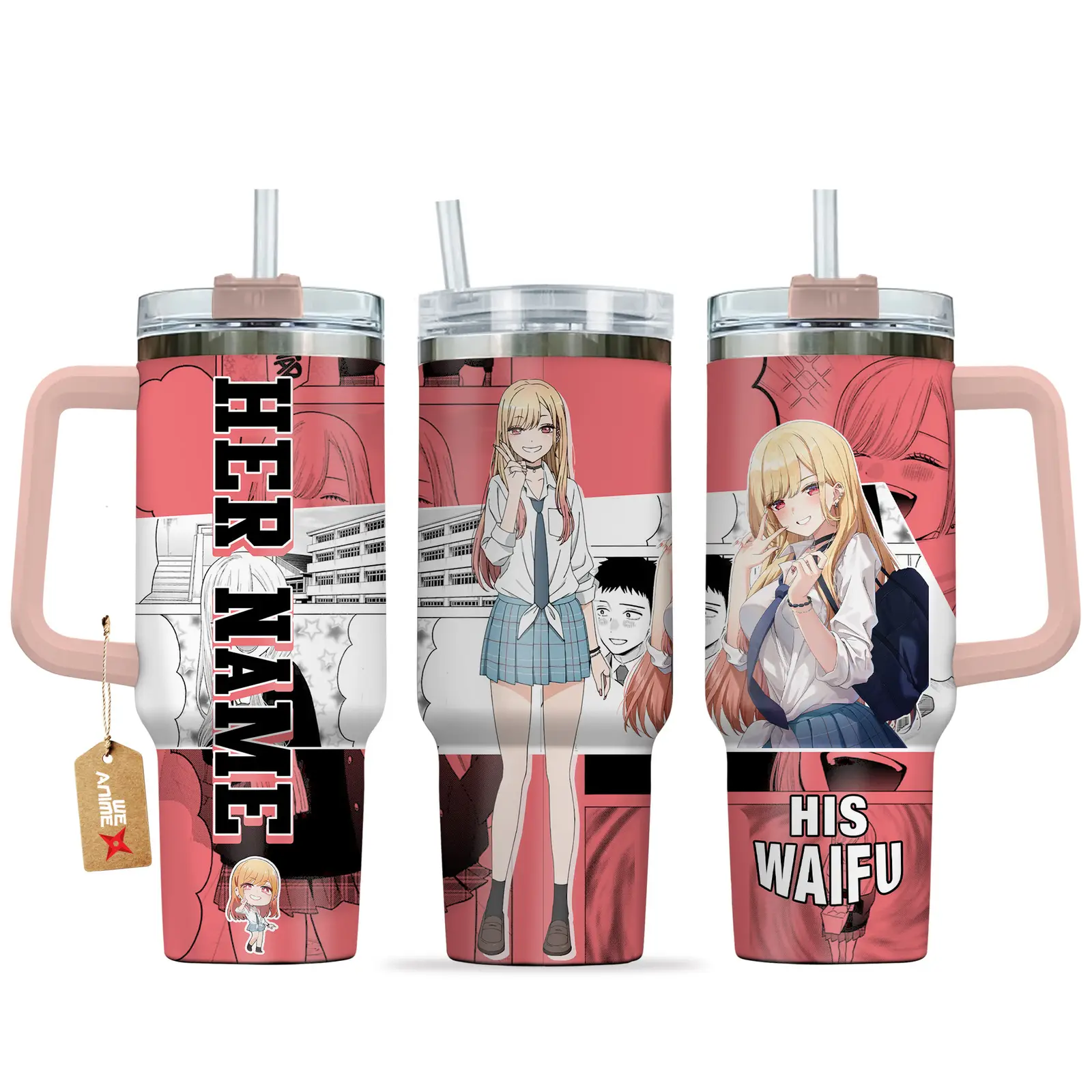 Marin Kitagawa - 40oz Travel Tumbler Name - Senpai Waifu Collection