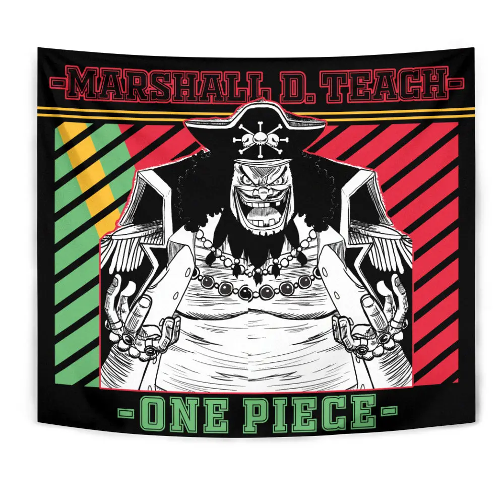 Marshall D. Teach Tapestry Custom Anime Bedroom Living Room Home Decoration