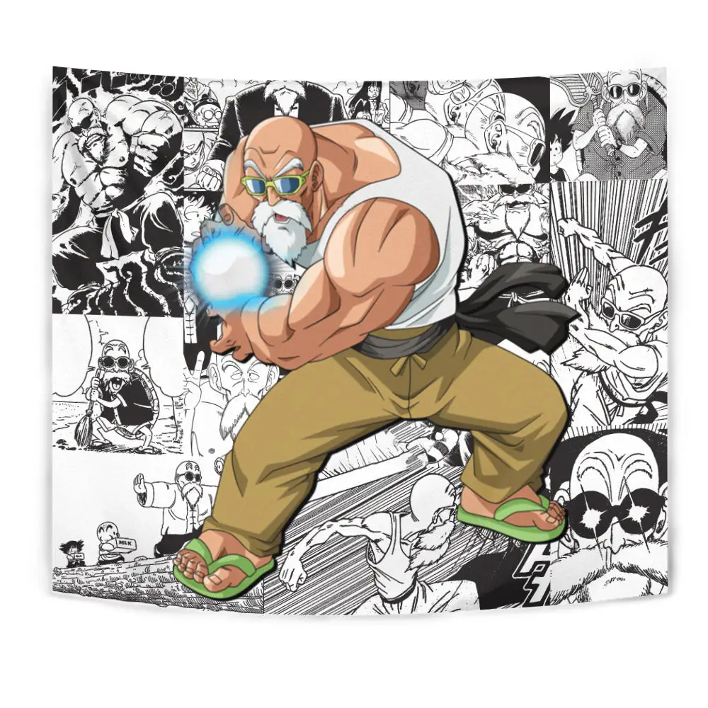 Master Roshi Kame Tapestry Custom Anime Manga Wall Decor