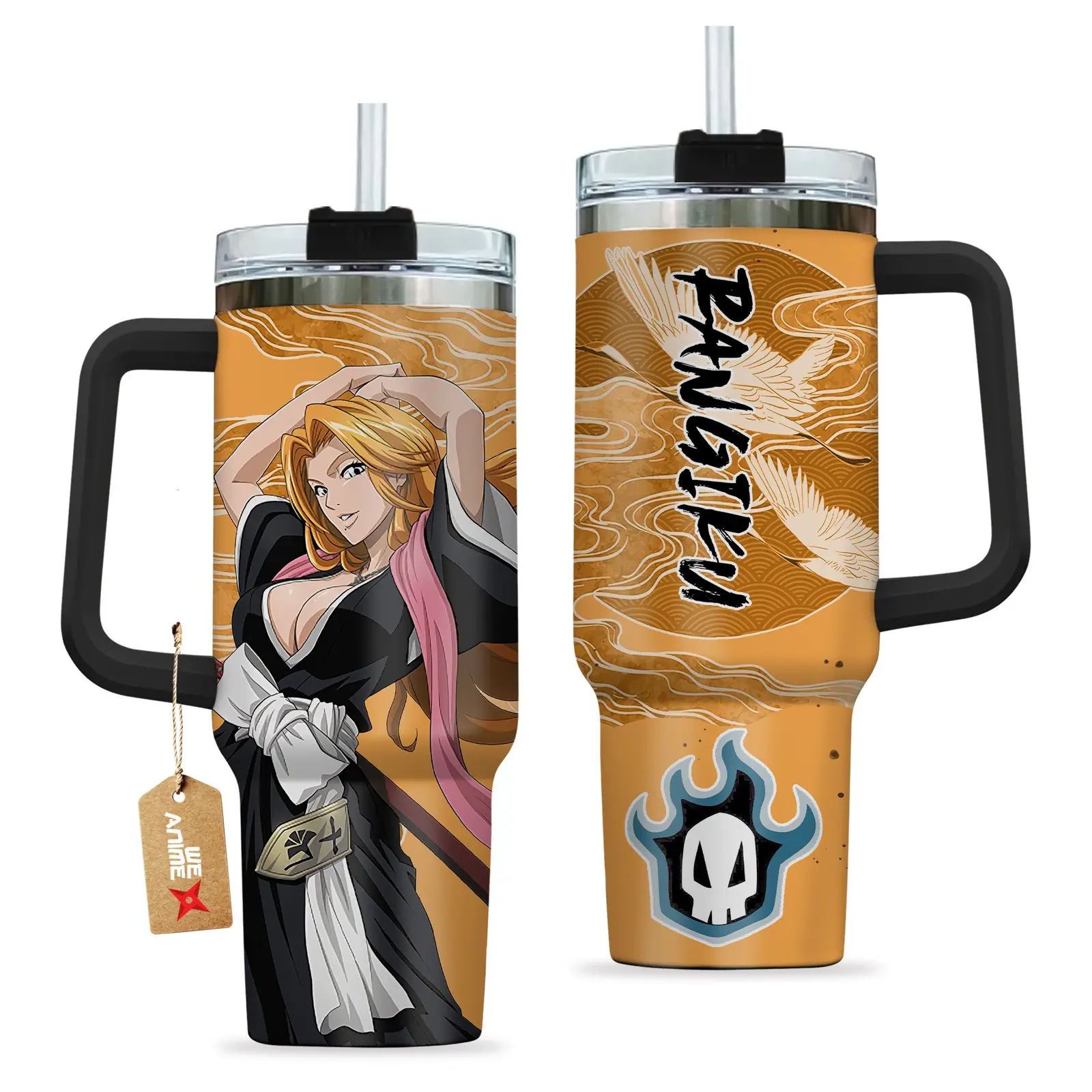 Matsumoto Rangiku Bleach Anime Custom  Quencher   40oz Stainless Steel Tumbler With Handle HG
