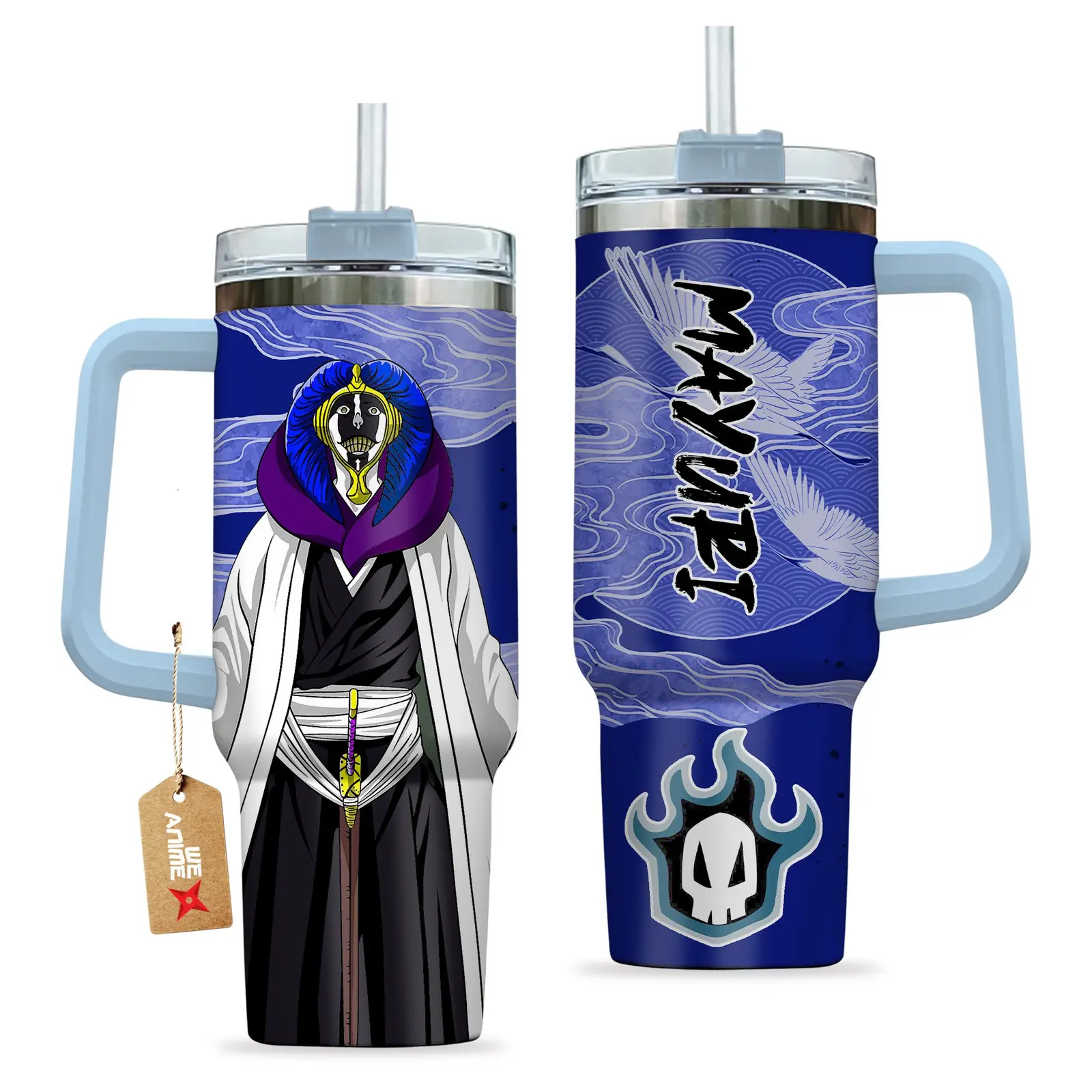 Mayuri Kurotsuchi Bleach Anime Custom  Quencher   40oz Stainless Steel Tumbler With Handle HG