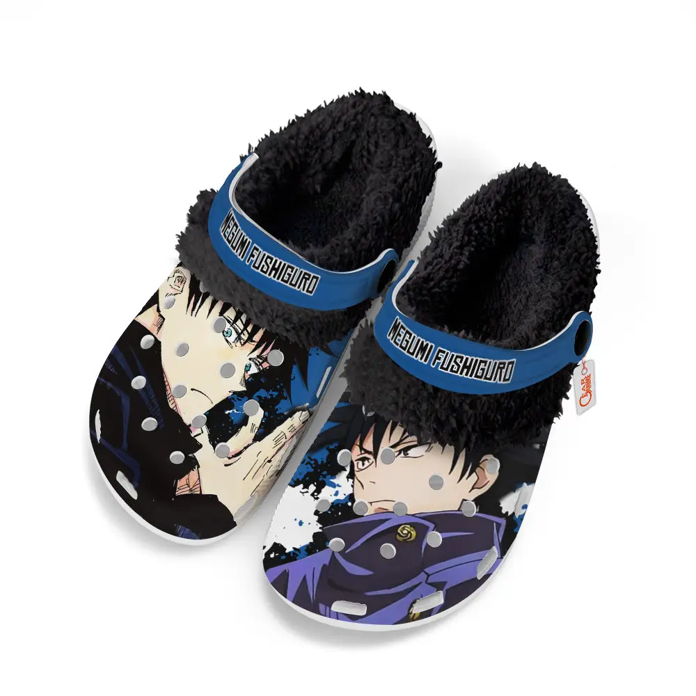 Megumi Fushiguro Edition Fleece-Lined Clogs Personalized Name