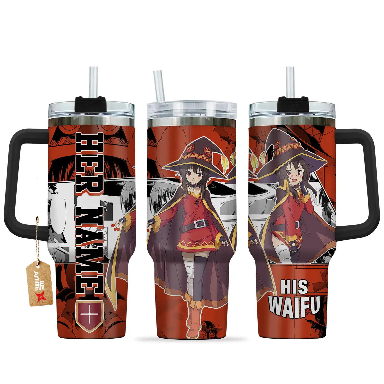 Megumin - 40oz Travel Tumbler Name - Senpai Waifu Collection