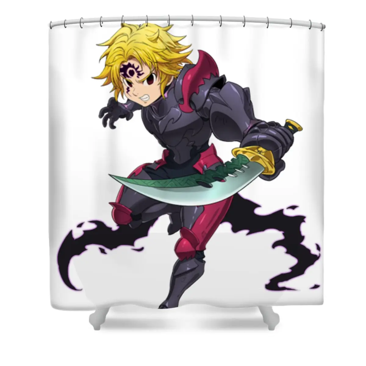 Meliodas Armor Shower Curtain | Anime Shower Curtains