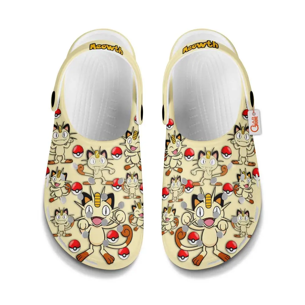 Meowth Premium EVA Clogs Pattern Style