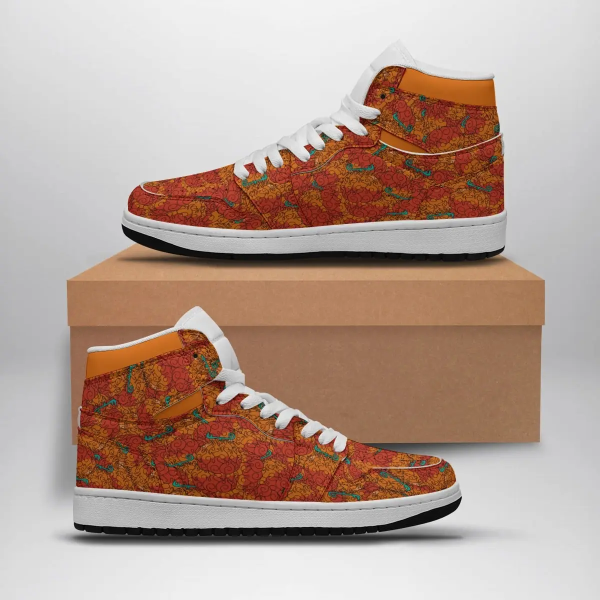 Mera Mera No Mi Pattern One Piece Air Jordan 1 Shoes