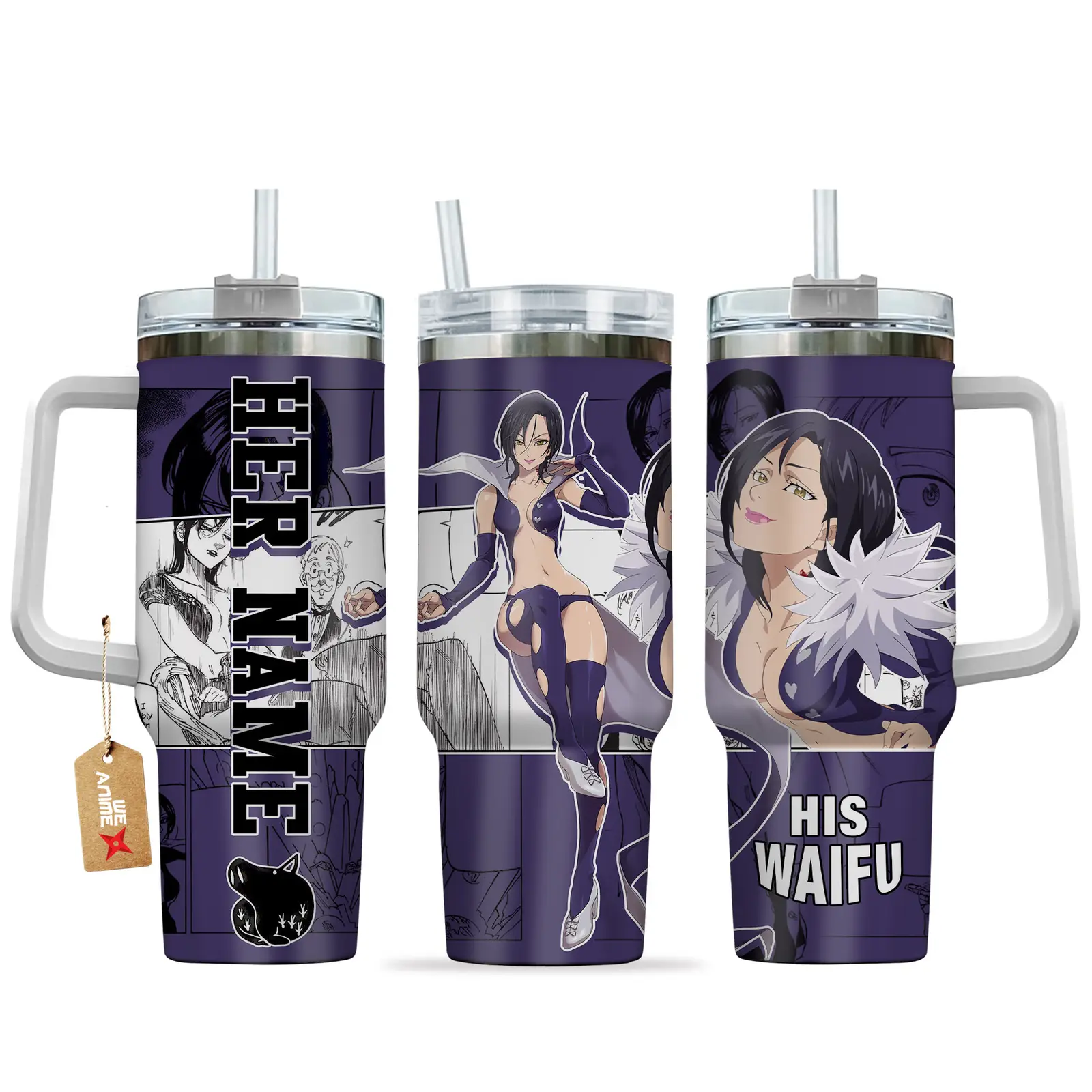 Merlin - 40oz Travel Tumbler Name - Senpai Waifu Collection