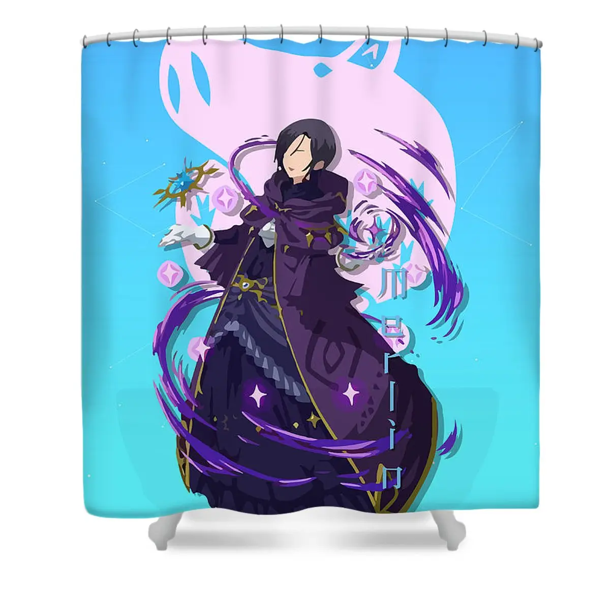 Merlin Sin Of Gluttony - Seven Deadly Sins Shower Curtain | Anime Shower Curtains