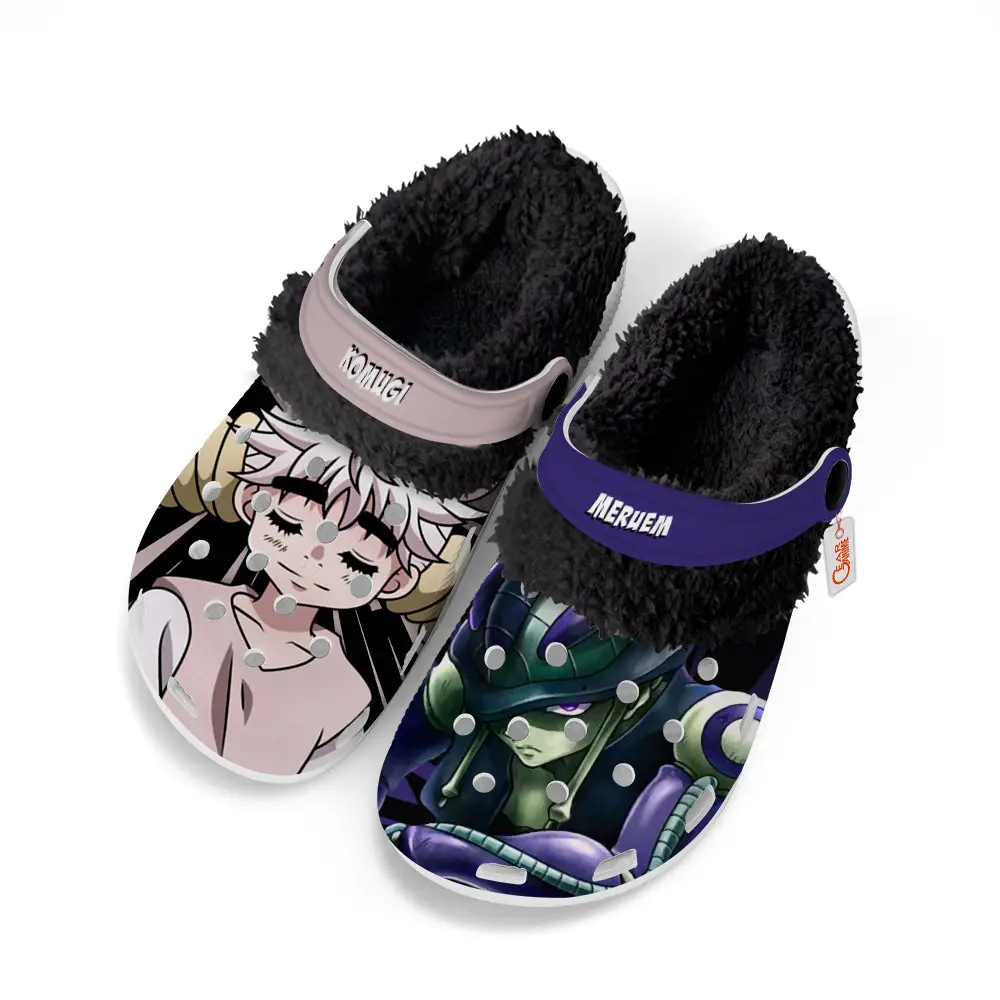 Meruem x Komugi Fleece-Lined Clogs Custom Name