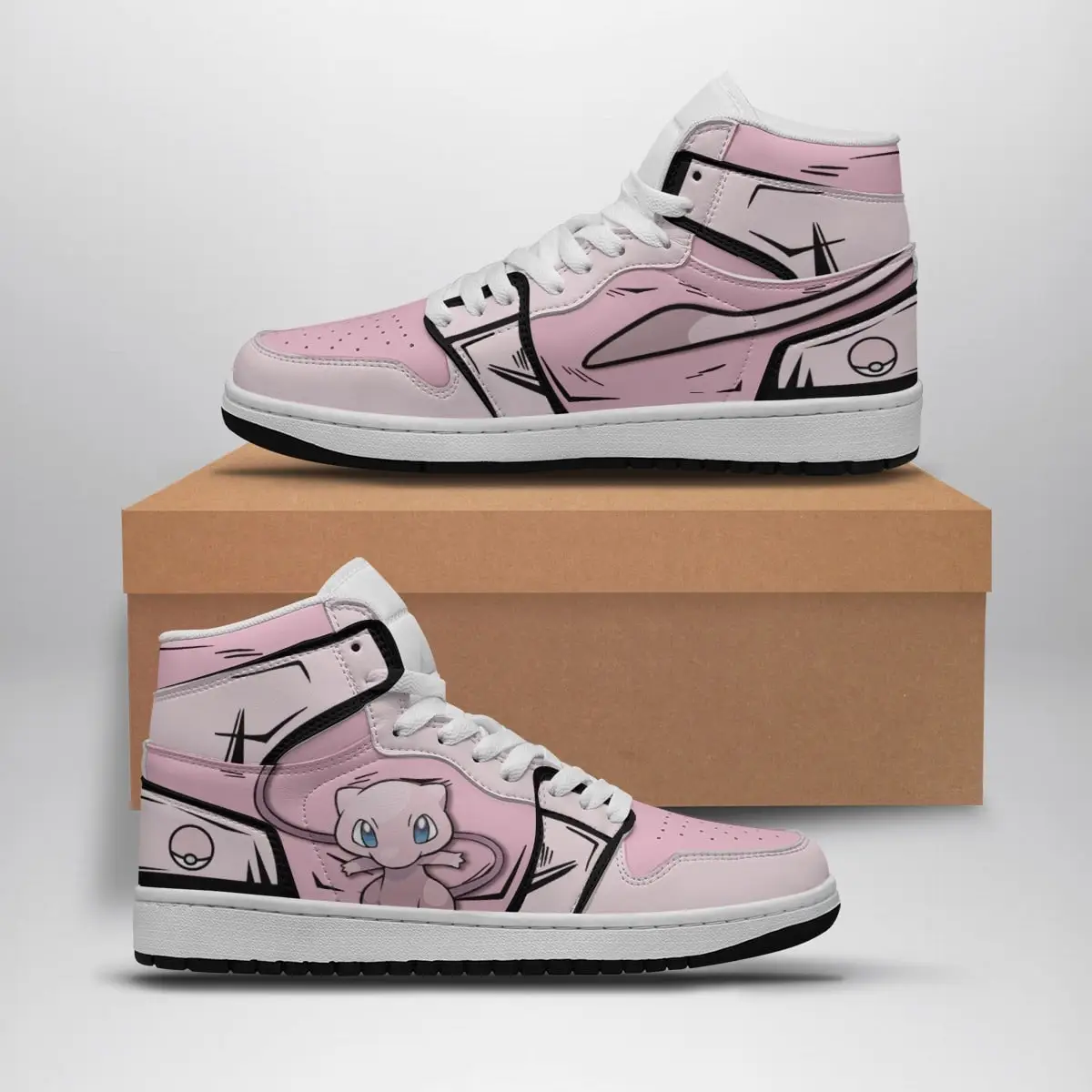 Mew Pokemon Air Jordan 1 Shoes