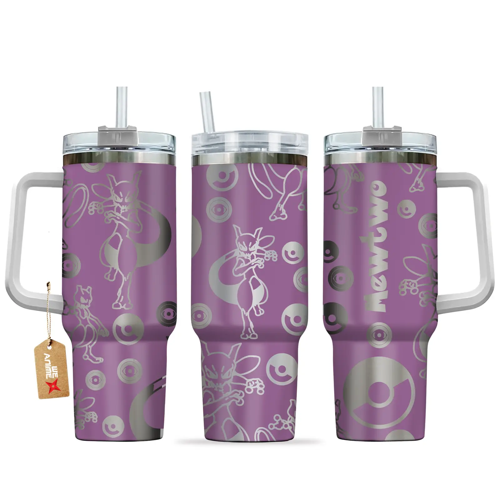 Mewtwo Anime Tumbler 40oz Collection