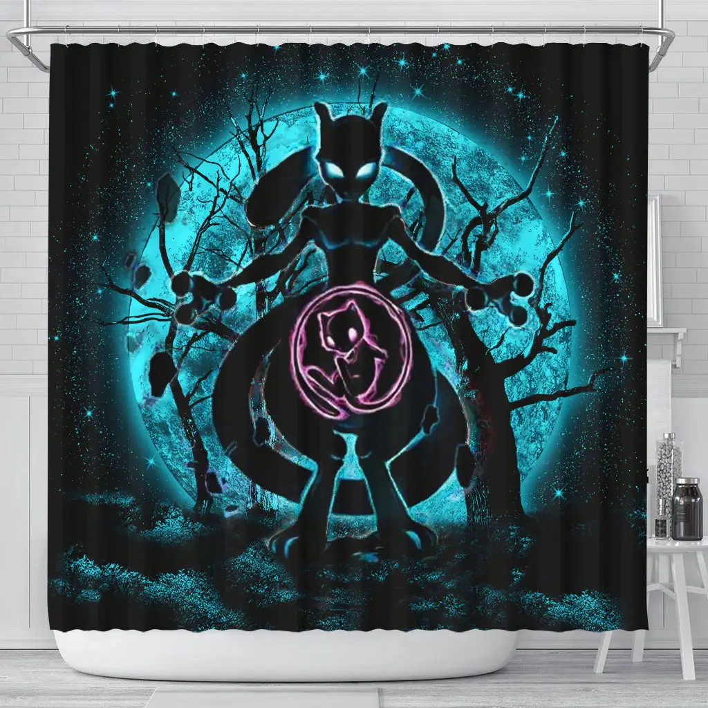 Mewtwo Moonlight Shower Curtain