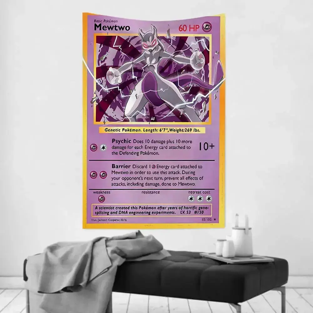 Mewtwo Wall Tapestry - Pokemon TCG Tapestry